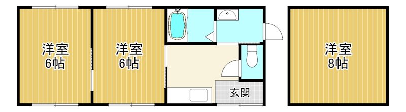 長浜市小野寺平屋 間取り