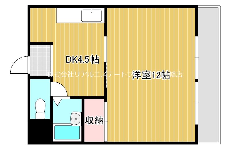敷島第４マンション    208号室 間取り