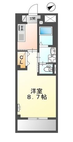 オリーブ 307号室 間取り