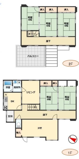 行畑初田邸貸家 間取り