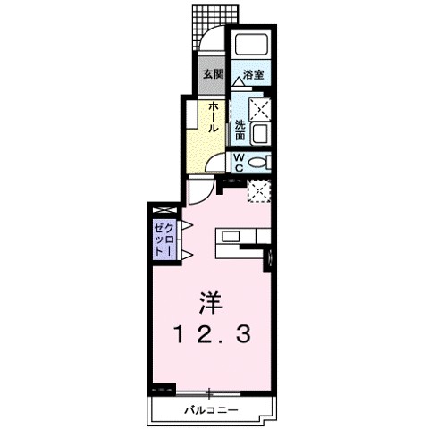 コンフォート　フジ 102号室 間取り