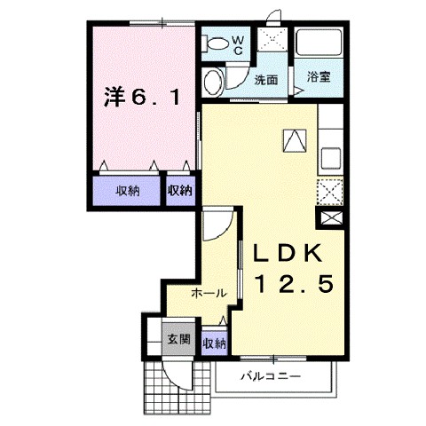 プロムナード　弐番館 104号室 間取り