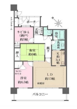 ステーシァ守山駅前 406号室 間取り