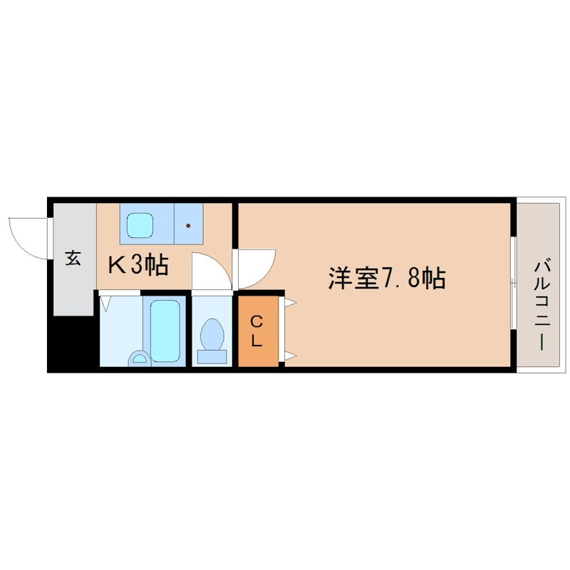 アムール北野 202号室 間取り