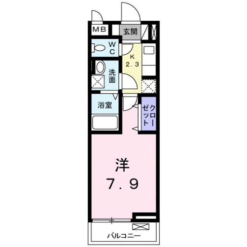 アドラブール 302号室 間取り