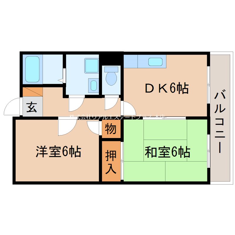 アゼリア古高 212号室 間取り
