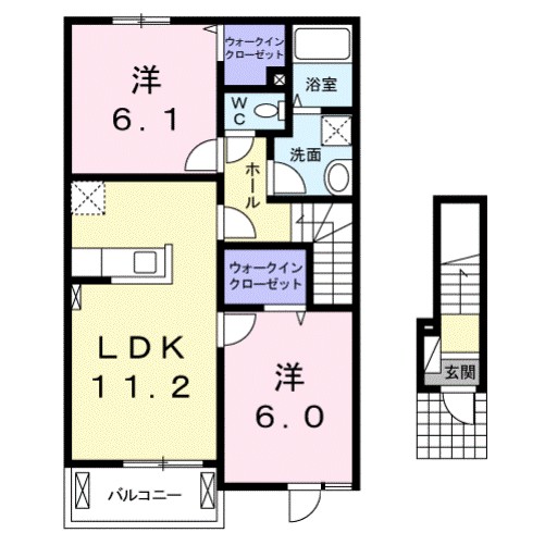 カンタービレ 202号室 間取り
