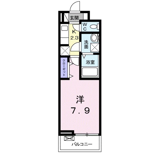 パーチェ 202号室 間取り