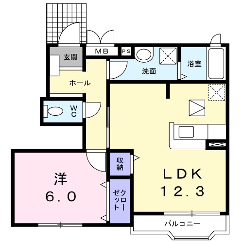 メゾン　アルディ 101号室 間取り