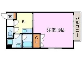 ヴィラ栗東 201号室 間取り
