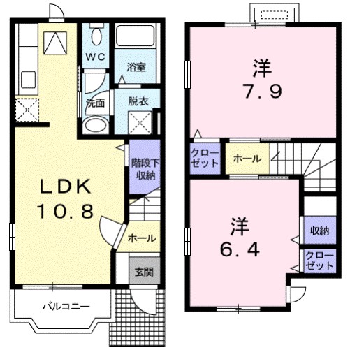 エクセレントⅡ 101号室 間取り