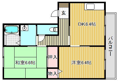 エステート朝日が丘 A-202号室 間取り