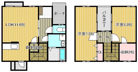 アゼリアスクエア12　【ペット条件】 D-2号室 間取り