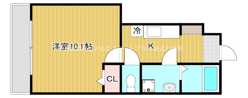 Fabulous（ファビュラス）  105号室 間取り