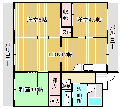 リーブス野洲三上A 132号室 間取り