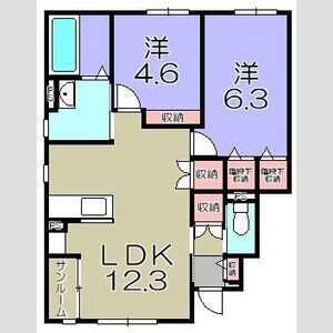 グッドライフステージ伊勢A棟 間取り