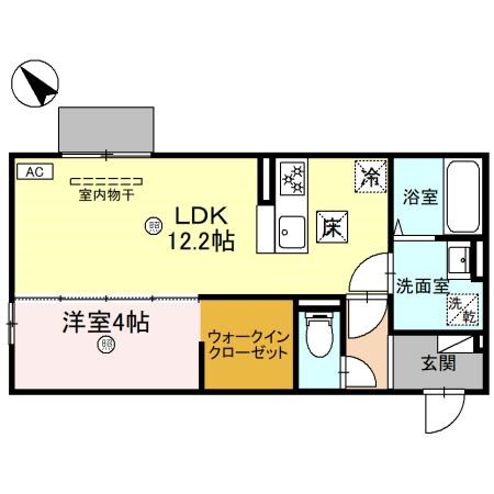 BRANSIA(ブランシア)目川 302号室 間取り