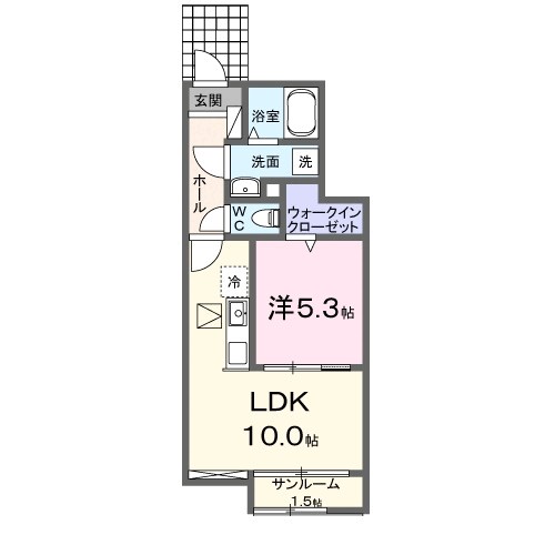 ルミエール－Ｄ 104号室 間取り