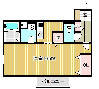 ベルコート木ノ座  113号室 間取り
