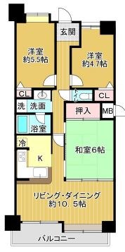 コスモ守山4番館 間取り