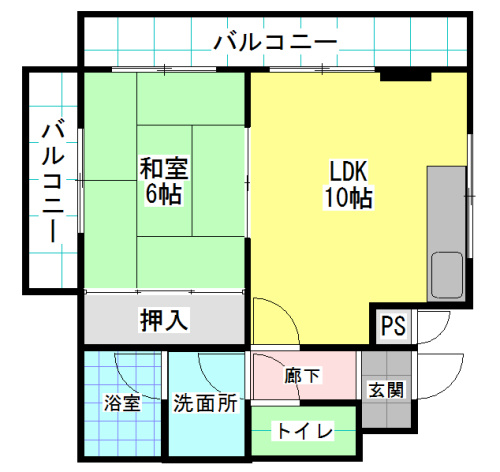 コンプレート中津口 間取り
