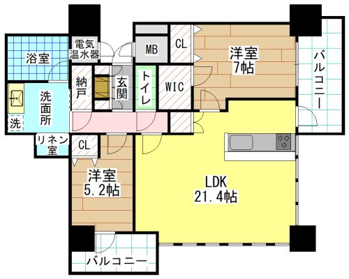 小倉D.C.TOWER 間取り