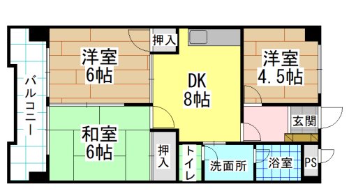 シャトレ苅田Ⅱ 間取り