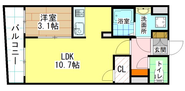 Erde三萩野 間取り