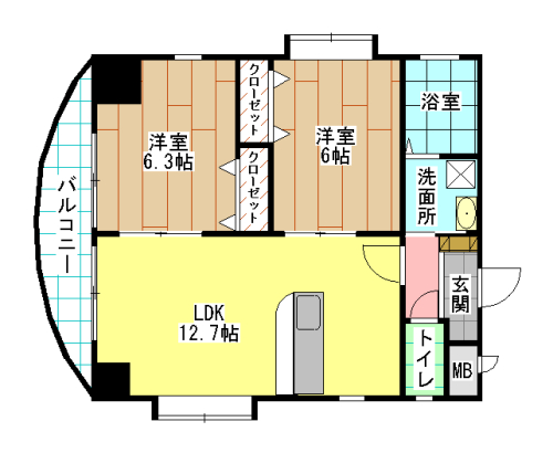 サンシャイン真鶴リバーサイド 間取り