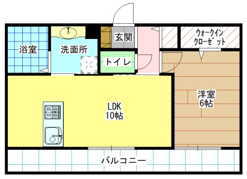 モンステラ朽網駅前 間取り