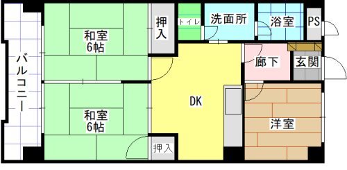 シャトレ苅田Ⅱ 間取り
