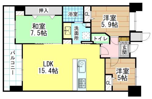 リヴィエールクリエ志徳 間取り