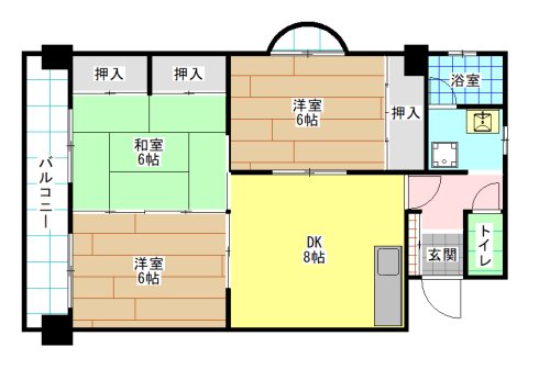角田ビル片野新町 間取り