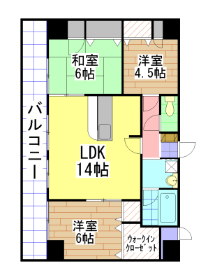 パラシオ二島 間取り