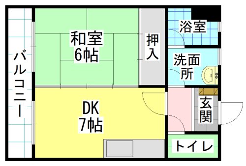 コンプレート中津口 間取り