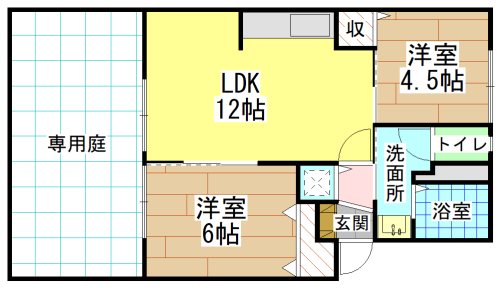 プレジール上吉田A棟 間取り