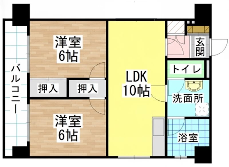角田ビル片野新町 間取り