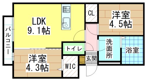 プレジャーライフYUZU 間取り