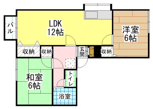 スカイハイツ貫 間取り