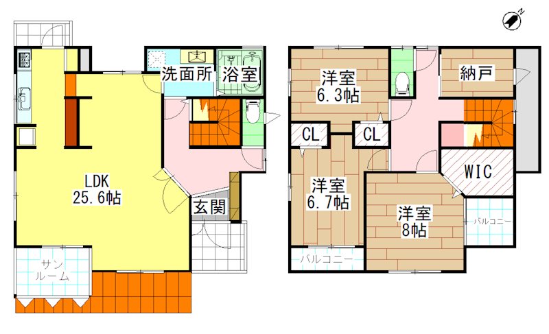 企救丘四丁目戸建 間取り