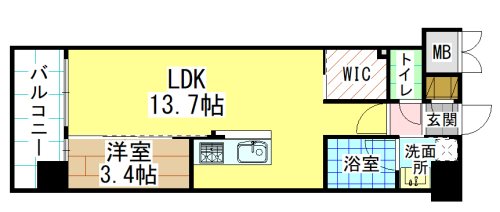 ウィングス西本町 間取り