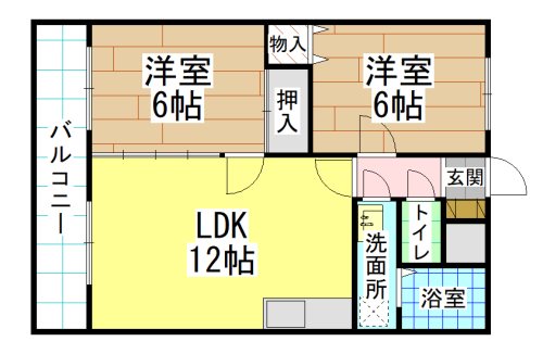 きぬたロイヤルハイツ 間取り