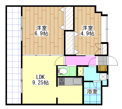T-FLAT58 間取り