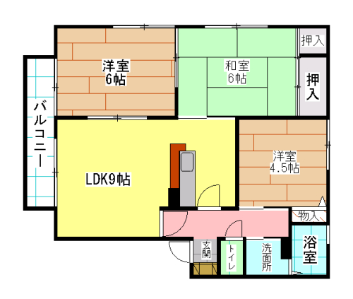 パラシオ赤坂B棟 間取り