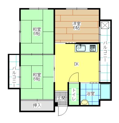 さかえコーポ 間取り