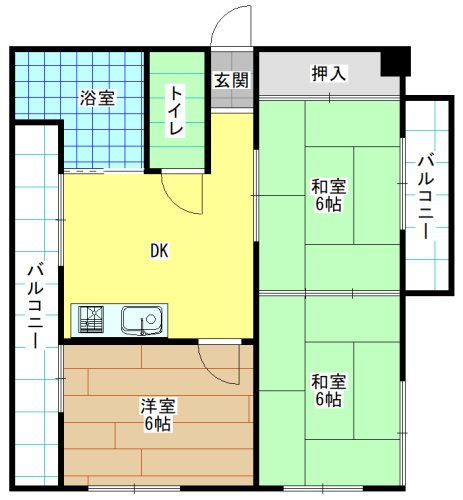さかえコーポ 間取り