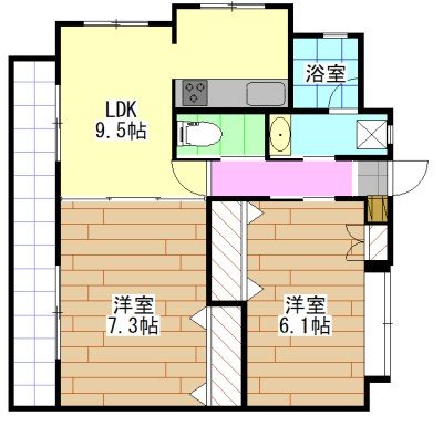 T-FLAT58 間取り
