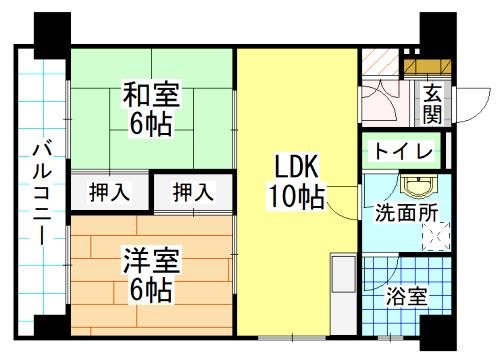 角田ビル片野新町 間取り