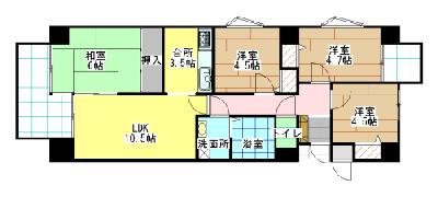 サンパーク足原 間取り