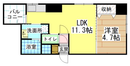 ブリッジサイド43 間取り